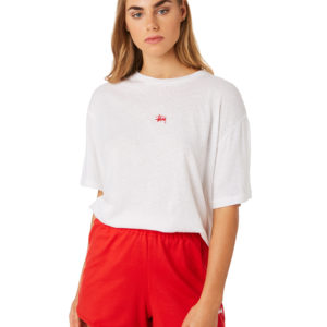 Stussy Graffiti Linen Bf Tee White