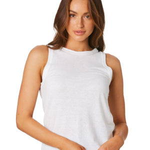 Zulu And Zephyr Signature Girlfriend Tank White