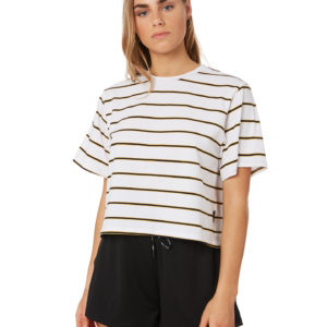 Huffer Sierra Kobie Tee White Yellow