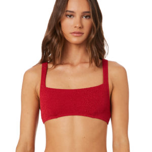 The Hidden Way Hey Summer Crop Top Wine Wine