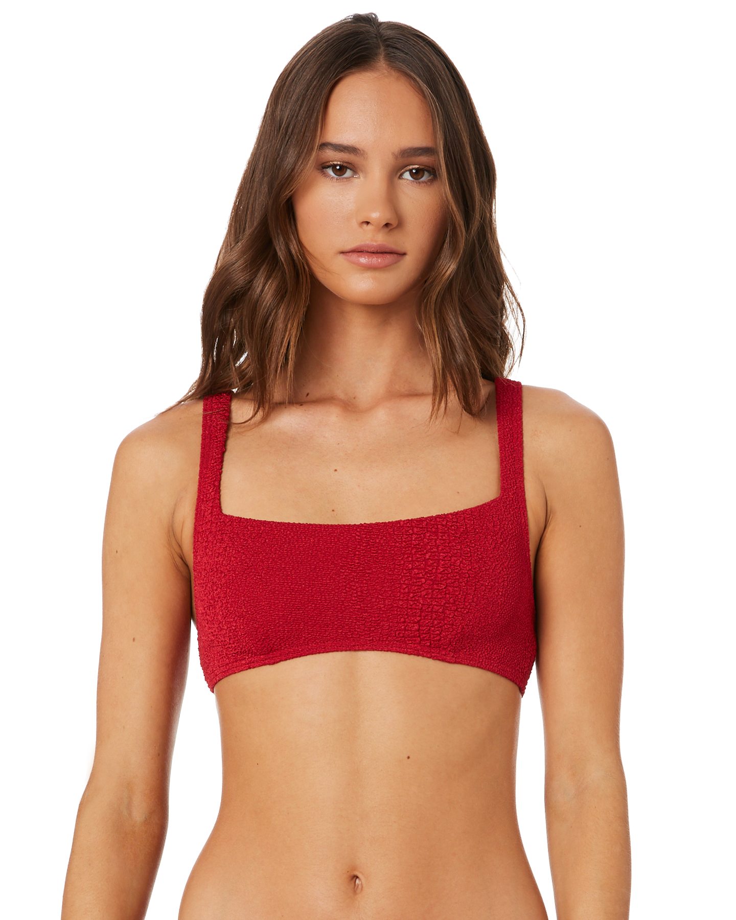 The Hidden Way Hey Summer Crop Top Wine Wine