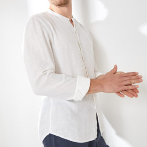 SABA SB Lightweight Band Collar Shirt
