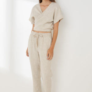 SABA SB Lila Linen Slim Leg Pant