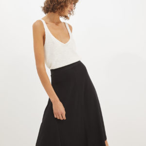 SABA Rachel Rib Asymmetrical Skirt