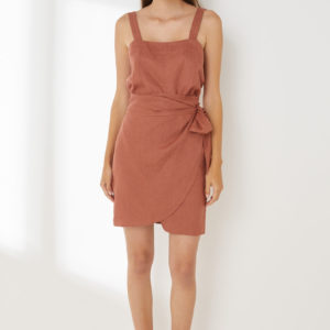 SABA SB Lila Linen Wrap Skirt