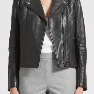 SABA Lilia Leather Biker Jacket