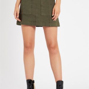 Sass & Bide The Future High Waist Mini Skirt Vine