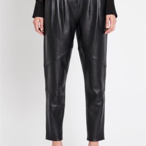Sass & Bide The Rapture Barrel Leg Leather Pant Black