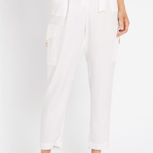 Sass & Bide Picture This Relaxed Fit Tapered Pant Ivory