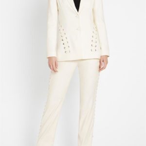 Sass & Bide The Atlas Jacket Fitted Tailored Blazer Ivory