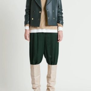Sass & Bide The Rapture Leather Biker Jacket Forest Green