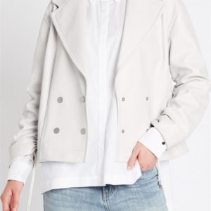 Sass & Bide The Rapture Leather Biker Jacket Ivory
