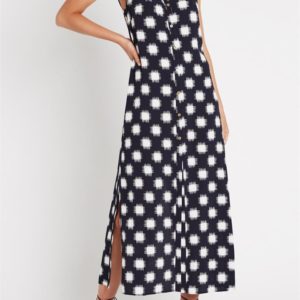 Sass & Bide Ziggy Stardust Top Relaxed Maxi Shirt Dress Print