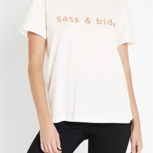 Sass & Bide The New Classic Logo Tee Ivory