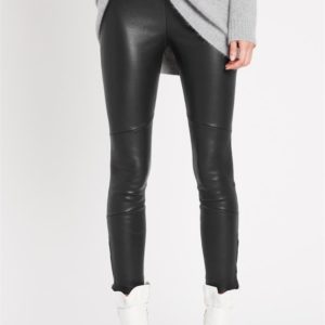 Sass & Bide In Full Light Pant Stretch Leather Legging Black