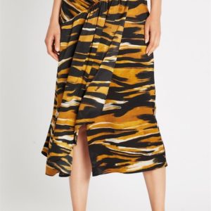 Sass & Bide The Wild One Printed Silk Skirt Print
