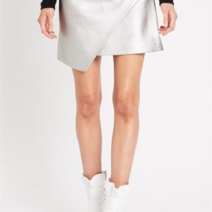 Sass & Bide The Rapture A-Line Mini Skirt Silver
