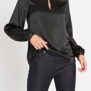 Sass & Bide Eternal Sunshine Top Boat Neck Blouse Black