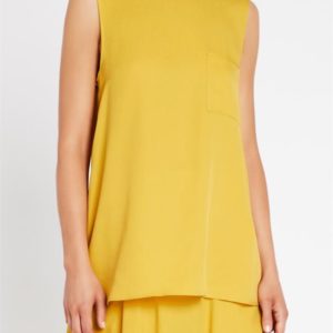 Sass & Bide Picture This Top Relaxed Fit Tank Mustard