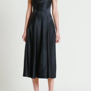 Sass & Bide Caress Midi A-Line Dress French Navy