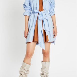 Sass & Bide The Heroes Mini Shirt Dress Demi Blue