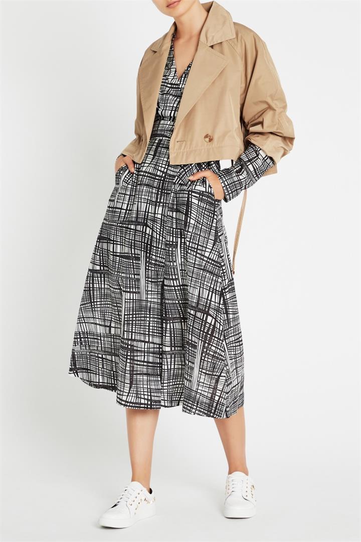 Sass & Bide Lucky Strike True Wrap Midi Dress Print