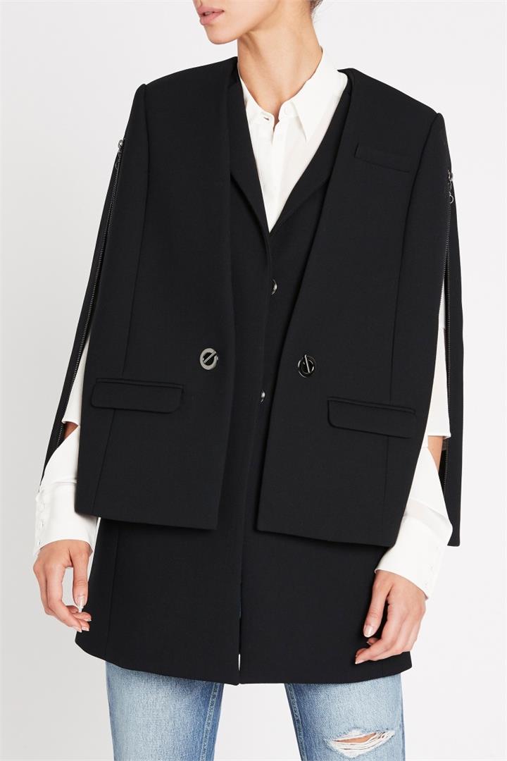 Sass & Bide Another World Long Line Coat Black