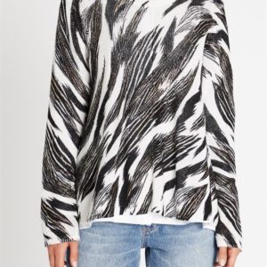 Sass & Bide Flock Together Knit Relaxed Fit Swing Sweater Ivory