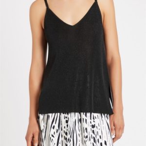 Sass & Bide Loved & Lost Neat Fit Knit Camisole Tank Black