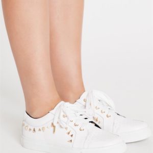 Sass & Bide The Daydreamer Leather Sneaker White/Gold