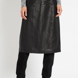 Sass & Bide Sublime Time High Waisted Leather Skirt Black