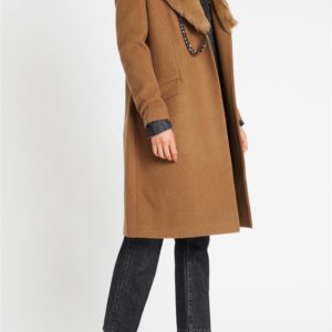 Sass & Bide Somewhere Here Double Breasted Melton Coat Golden Syrup