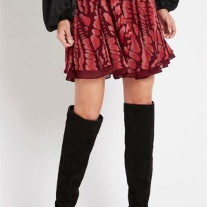 Sass & Bide Flight Mode Flared Mini Skirt Print
