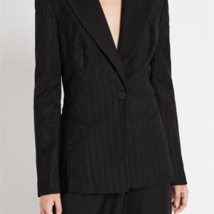 Sass & Bide Super Soul Jacket Fitted Single Breasted Blazer Black