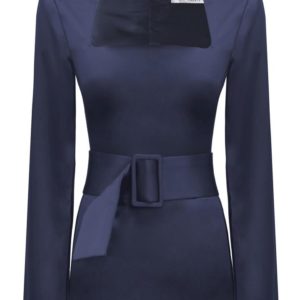 Carla Zampatti Navy Satin Belt