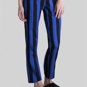 Carla Zampatti Royal/blk Stripe Ascot Slim Pant