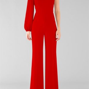 Carla Zampatti The Red Hot Asymmetric Jumpsuit