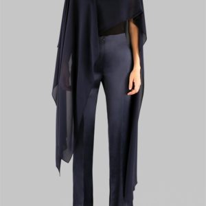 Carla Zampatti Navy Georgette Gatsby Cover Up