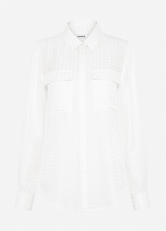 Marcs Sofia Silk Jacquard Shirt Faulty Style