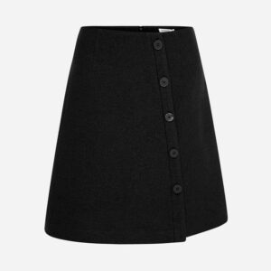 Marcs Felted Wool Button Mini Skirt