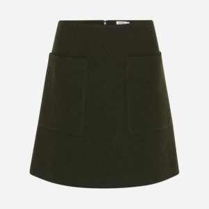 Marcs Felted Wool Patch Pocket Skirt