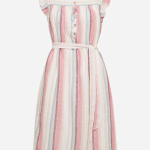 Marcs Rainbow Stripe Linen Dress