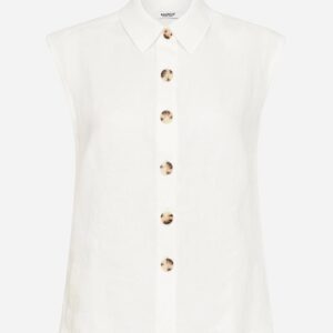 Marcs Sleeveless Linen Shirt