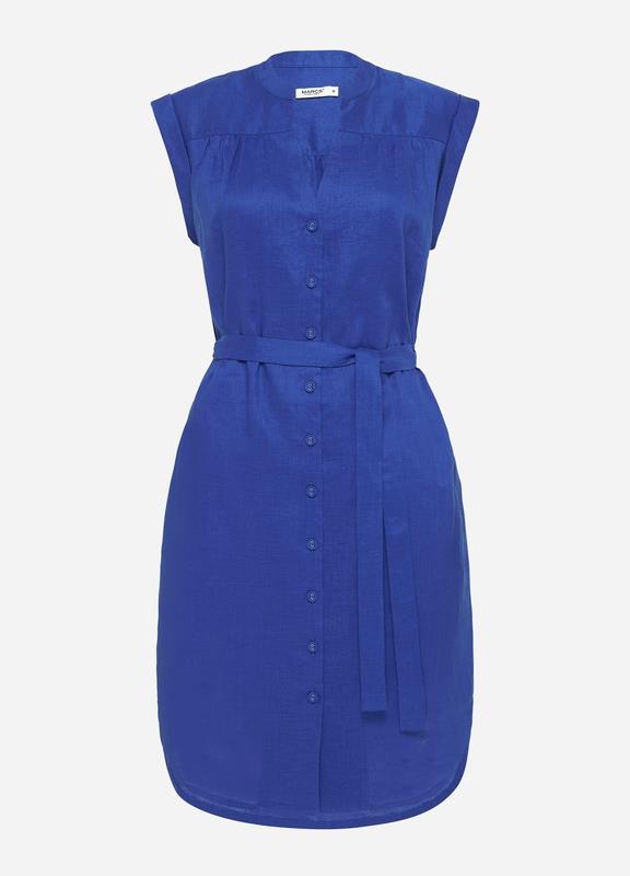 Marcs Sapphire Washed Linen Dress