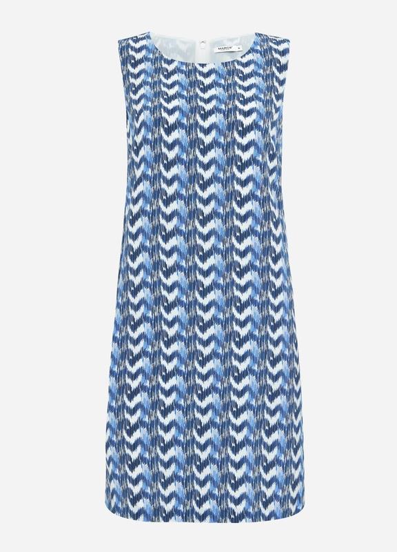 Marcs Mccoy Stripe Printed Silk Dress