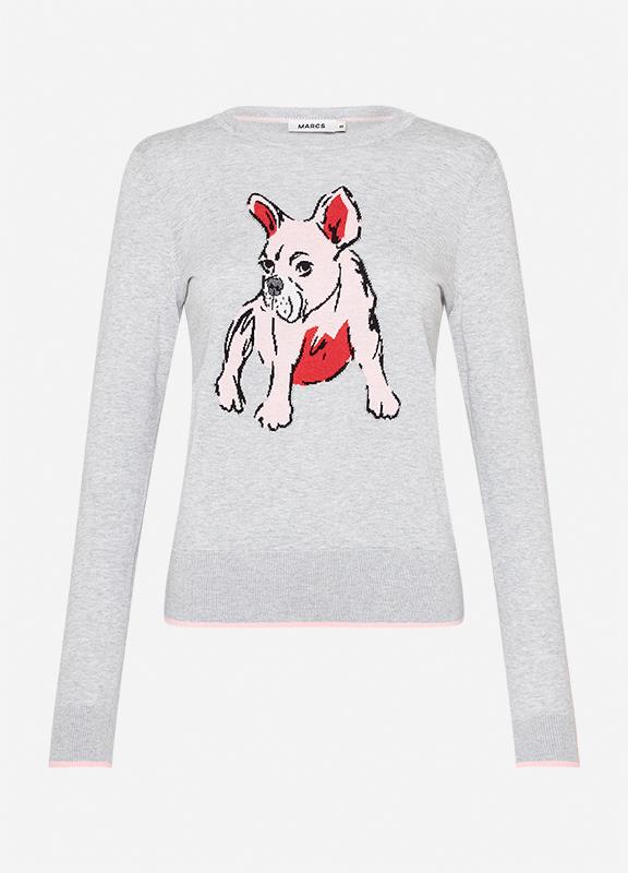Marcs Puppy Intarsia Knit