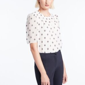 Marcs A Peony For Your Thoughts Silk Blouse