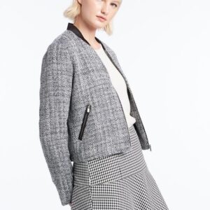 Marcs Tillie Tweed Bomber Jacket
