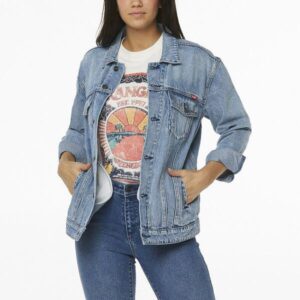 Wrangler Oversized Denim Jacket Journey Blue